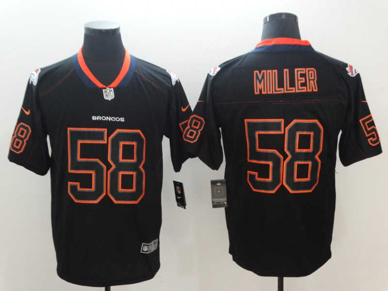 Men's Denver Broncos Von Miller #58 Black Jersey